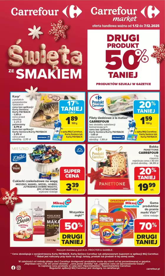 Katalog Carrefour w: Wrocław | Gazetka Carrefour, Market od poniedziałku! | 2025-11-30T00:00:00.000Z - 2025-12-07T00:00:00.000Z