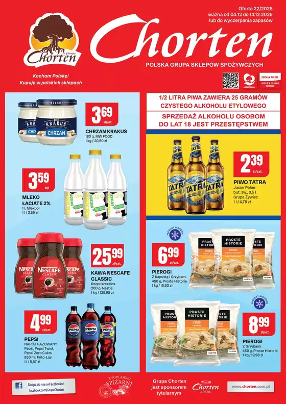 Katalog Chorten w: Kielce | Świetna oferta dla łowców okazji | 2025-04-12T00:00:00.000Z - 2025-12-14T00:00:00.000Z