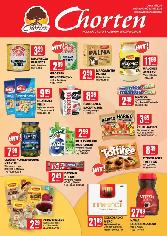 Katalog Chorten w: Kraków | Aktualne okazje i oferty | 2025-12-04T00:00:00.000Z - 2025-12-14T00:00:00.000Z