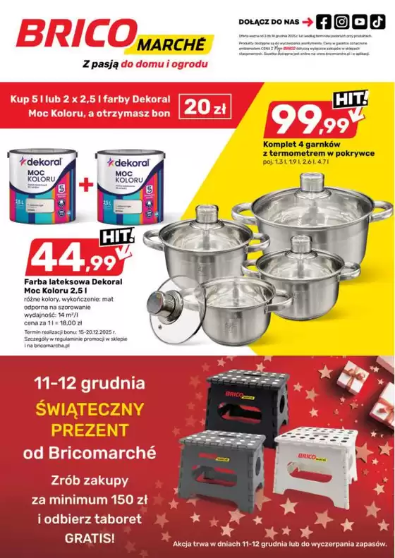 Katalog Bricomarche w: Konstantynów | Świetna oferta dla łowców okazji | 2025-12-03T00:00:00.000Z - 2025-12-20T00:00:00.000Z