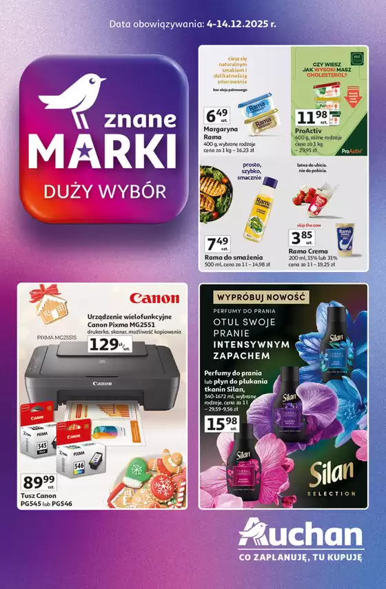 Katalog Auchan w: Gdańsk | Gazetka Znane Marki duży wybór Hipermarket Auchan | 2025-12-04T00:00:00.000Z - 2025-12-14T00:00:00.000Z