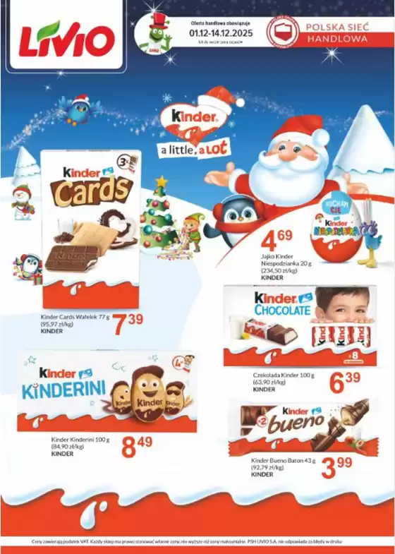 Katalog Livio w: Zgierz | Kinder a little a lot | 2025-12-02T00:00:00.000Z - 2025-12-14T00:00:00.000Z