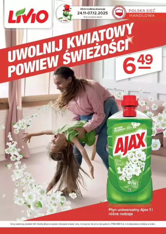 Katalog Livio w: Zgierz | Uwolnij kwiatowy powiew świeżości | 2025-12-02T00:00:00.000Z - 2025-12-07T00:00:00.000Z