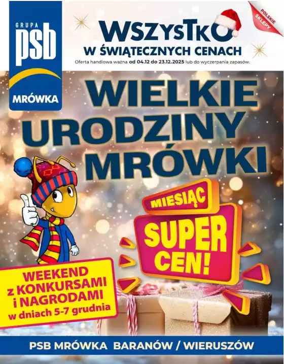 Katalog Mrówka w: Polkowice | Szeroki wybór ofert | 2025-12-04T00:00:00.000Z - 2025-12-14T00:00:00.000Z
