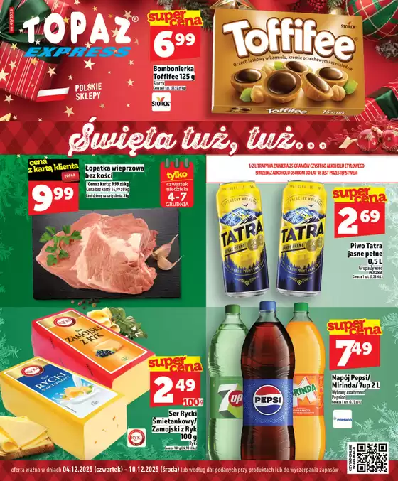 Katalog Topaz w: Mińsk Mazowiecki | Aktualne promocje specjalne | 2025-12-04T00:00:00.000Z - 2025-12-10T00:00:00.000Z