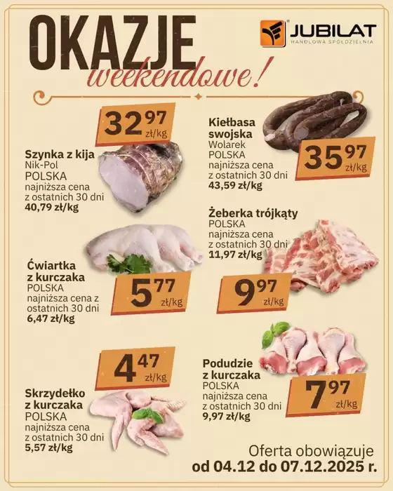 Katalog Jubilat | Okazje weekendowe  | 2025-12-04T00:00:00.000Z - 2025-12-07T00:00:00.000Z