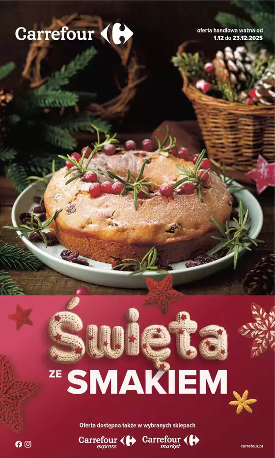 Katalog Carrefour w: Wrocław | Gazetka Święta ze smakiem | 2025-11-30T00:00:00.000Z - 2025-12-23T00:00:00.000Z