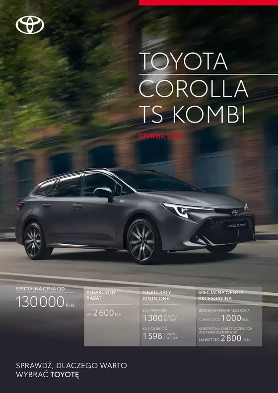 Katalog Toyota w: Konin | Spec corolla ts kombi rm26 rp26 | 2025-01-01T00:00:00.000Z - 2025-12-31T00:00:00.000Z