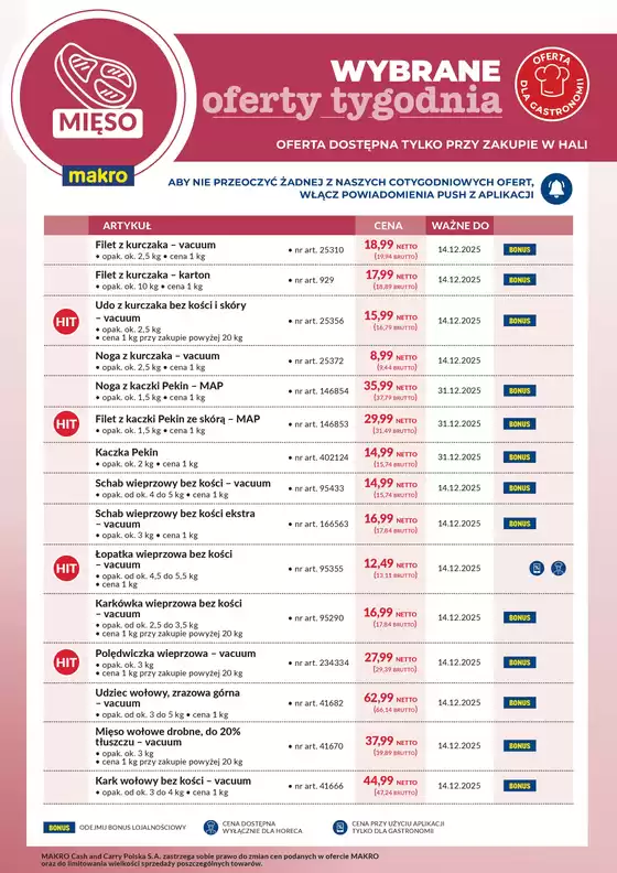 Katalog Makro w: Żarnów | Ulotka mięso - wybrane oferty tygodnia | 2025-12-08T00:00:00.000Z - 2025-12-14T00:00:00.000Z