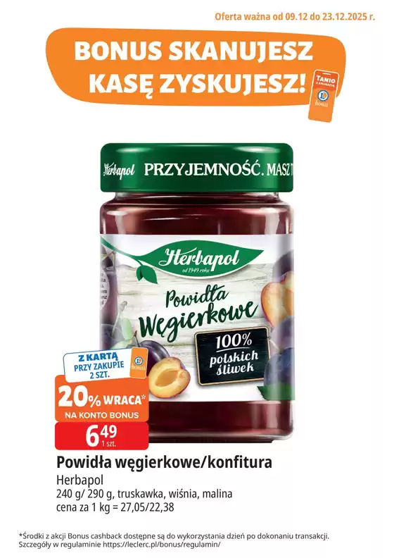 Katalog E.Leclerc w: Ruda Śląska | Świetna oferta dla wszystkich klientów | 2025-12-09T00:00:00.000Z - 2025-12-23T00:00:00.000Z