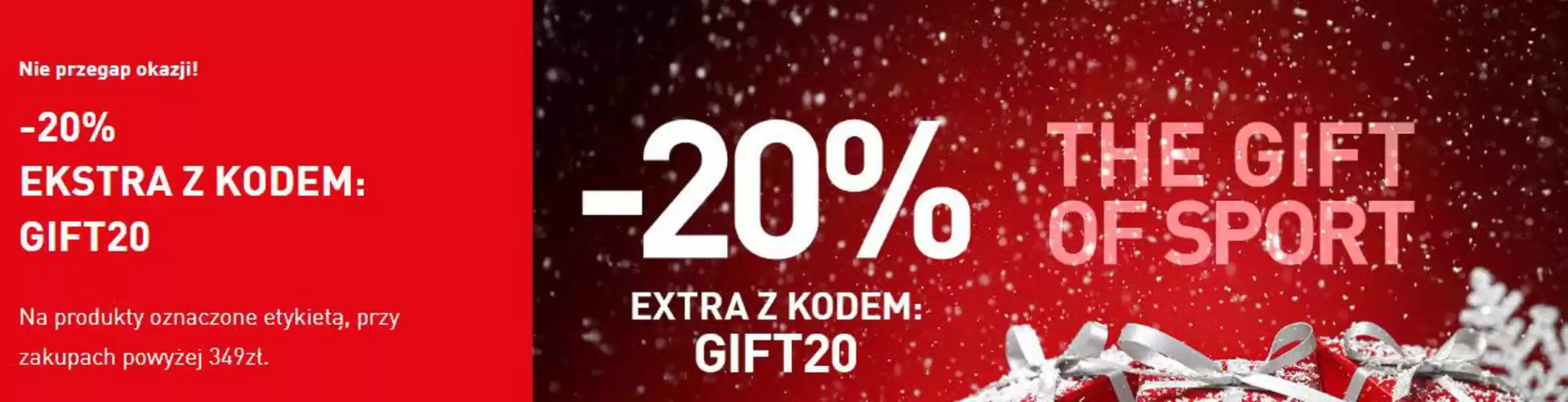 Katalog Intersport w: Masłowo | - 20 % | 2025-12-11T00:00:00.000Z - 2025-12-25T00:00:00.000Z