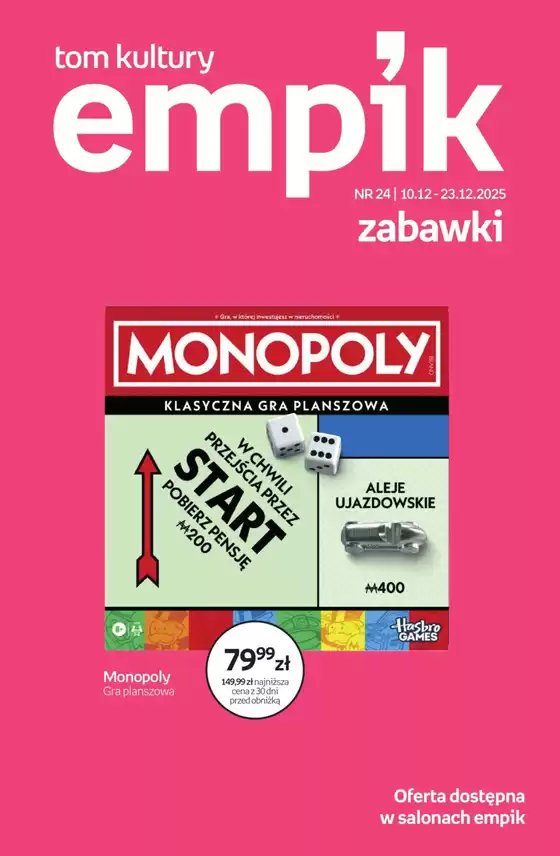 Katalog Empik w: Sosnowiec | Najlepsze oferty dla wszystkich łowców okazji | 2025-12-11T00:00:00.000Z - 2025-12-23T00:00:00.000Z