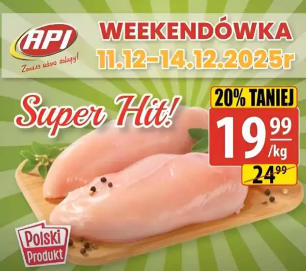 Katalog API MARKET w: Ostrowite | Weekendówka 30% taniej | 2025-12-12T00:00:00.000Z - 2025-12-14T00:00:00.000Z