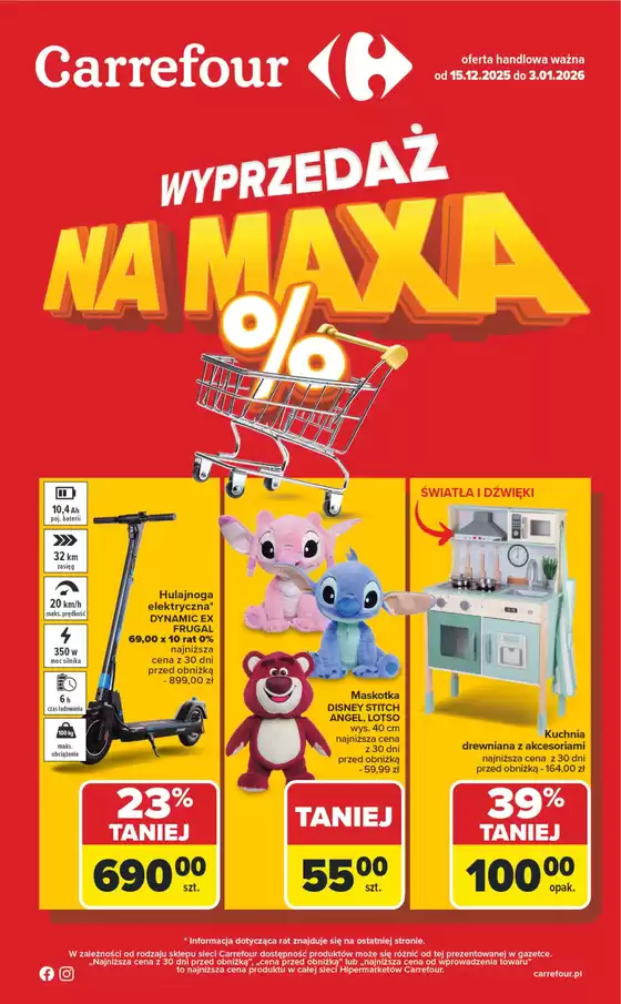 Katalog Carrefour w: Gdynia | Gazetka Wyprzedaż na MAXA | 2025-12-14T00:00:00.000Z - 2026-01-03T00:00:00.000Z