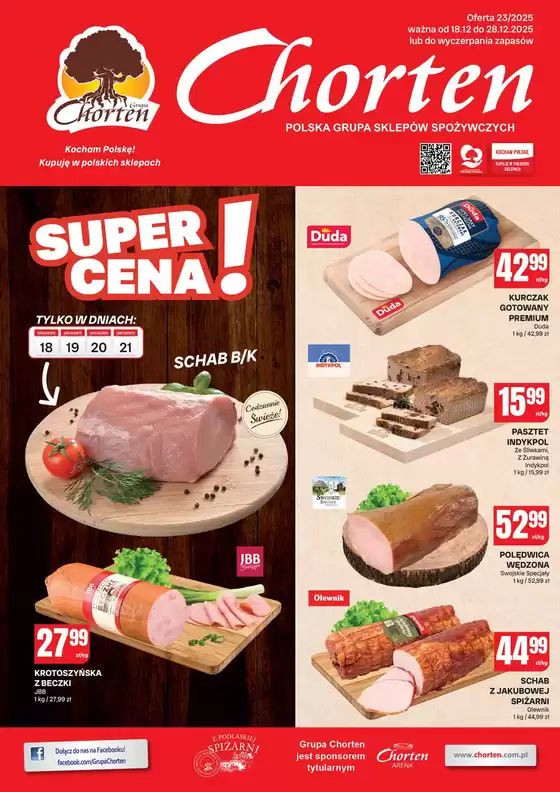 Katalog Chorten w: Radom | Świetne rabaty na wybrane produkty | 2025-12-18T00:00:00.000Z - 2025-12-28T00:00:00.000Z