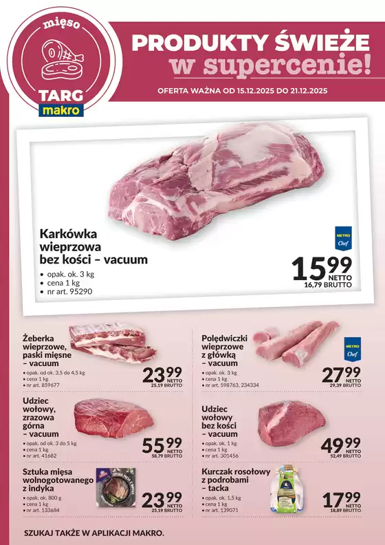 Katalog Makro w: Mikołów | Targ MAKRO - oferta świeża w super cenach! | 2025-12-15T00:00:00.000Z - 2025-12-21T00:00:00.000Z