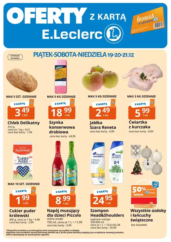 Katalog E.Leclerc w: Jarosław | Szeroki wybór ofert | 2025-12-19T00:00:00.000Z - 2025-12-21T00:00:00.000Z