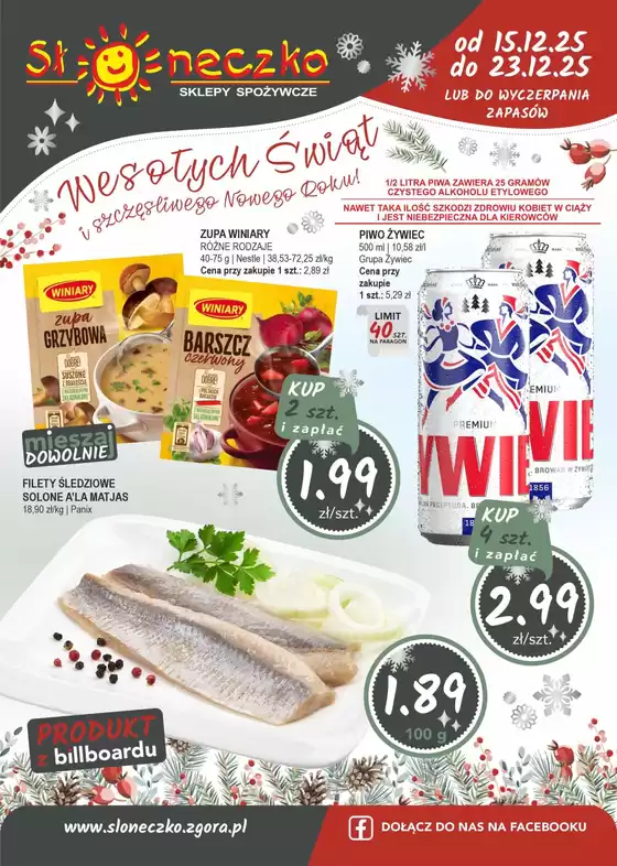 Katalog Słoneczko w: Okonek | Sloneczko gazetka | 2025-12-15T00:00:00.000Z - 2025-12-23T00:00:00.000Z