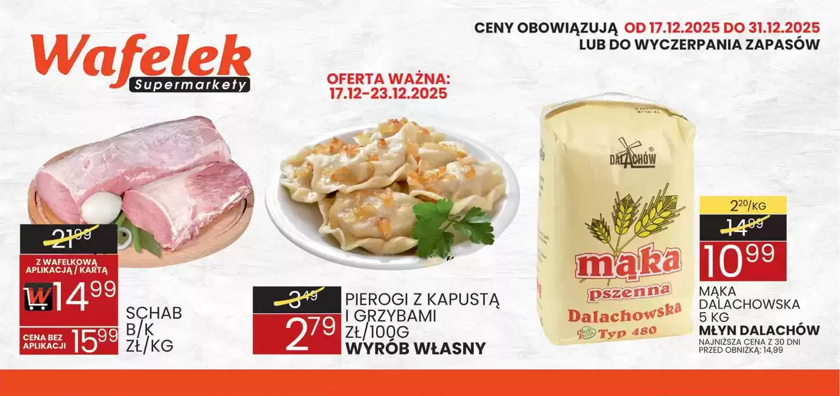 Katalog Wafelek w: Ostrów Mazowiecka | Wafelek gazetka | 2025-12-17T00:00:00.000Z - 2025-12-31T00:00:00.000Z
