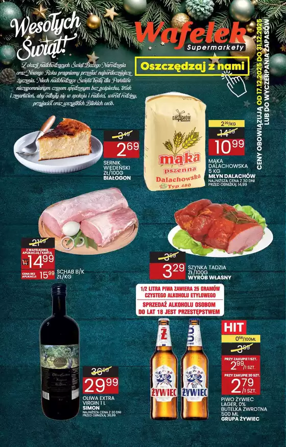 Katalog Wafelek w: Ostrów Mazowiecka | Ekskluzywne oferty i okazje | 2025-12-17T00:00:00.000Z - 2025-12-31T00:00:00.000Z