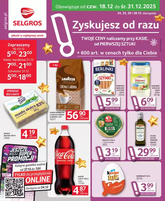 Katalog Selgros w: Niemce | Oferta dla profesjonalistów | 2025-12-18T00:00:00.000Z - 2025-12-31T00:00:00.000Z