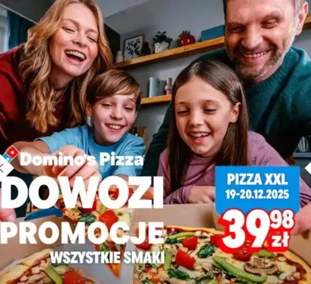 Katalog Domino's Pizza w: Kożuchów | Promocje Wszystkie smaki | 2025-12-19T00:00:00.000Z - 2025-12-22T00:00:00.000Z