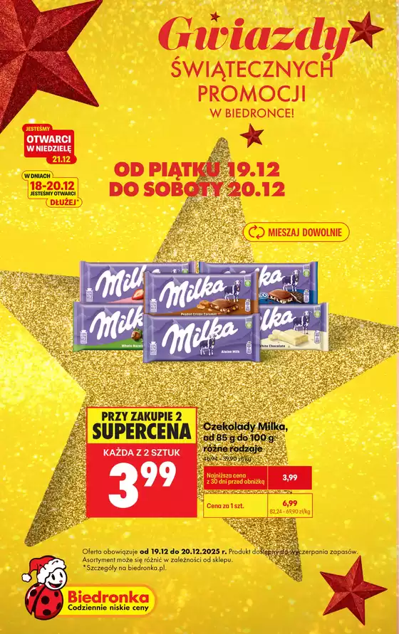 Katalog Biedronka w: Legnica | Ekskluzywne okazje | 2025-12-19T00:00:00.000Z - 2025-12-20T00:00:00.000Z