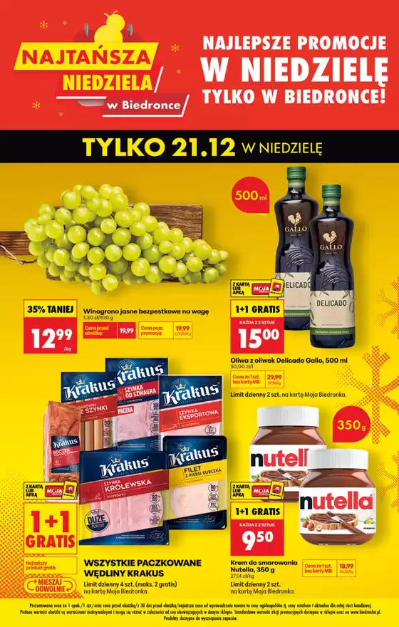 Katalog Biedronka w: Przysucha | Oferty dla łowców okazji | 2025-12-21T00:00:00.000Z - 2025-12-21T00:00:00.000Z