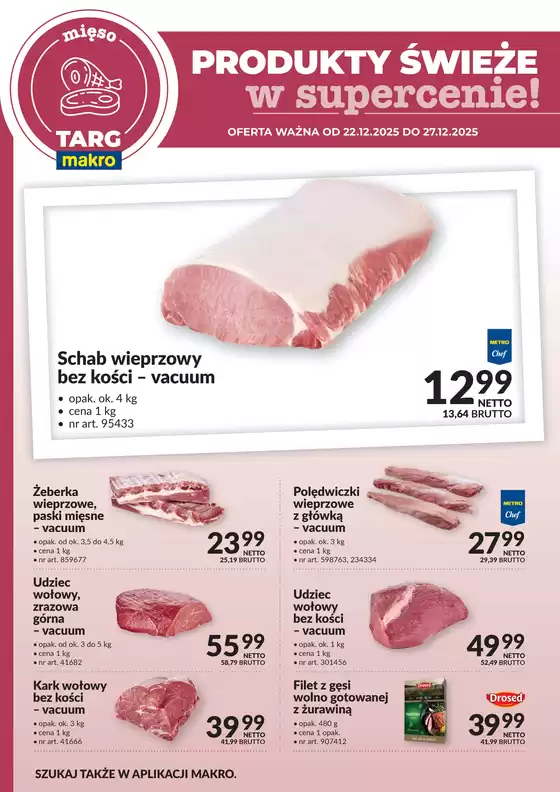 Katalog Makro w: Nowy Targ | Targ MAKRO - oferta świeża w super cenach! | 2025-12-22T00:00:00.000Z - 2025-12-27T00:00:00.000Z