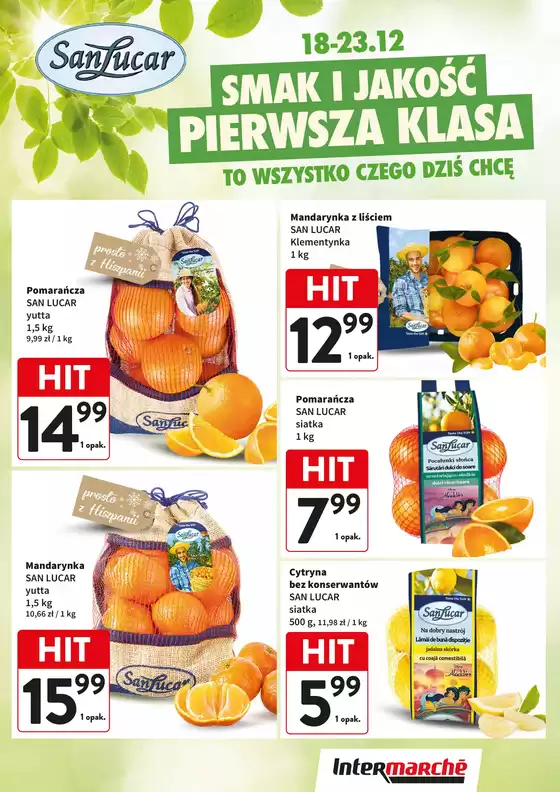 Katalog Intermarche w: Wielogóra | Ekskluzywne okazje | 2025-12-18T00:00:00.000Z - 2025-12-23T00:00:00.000Z