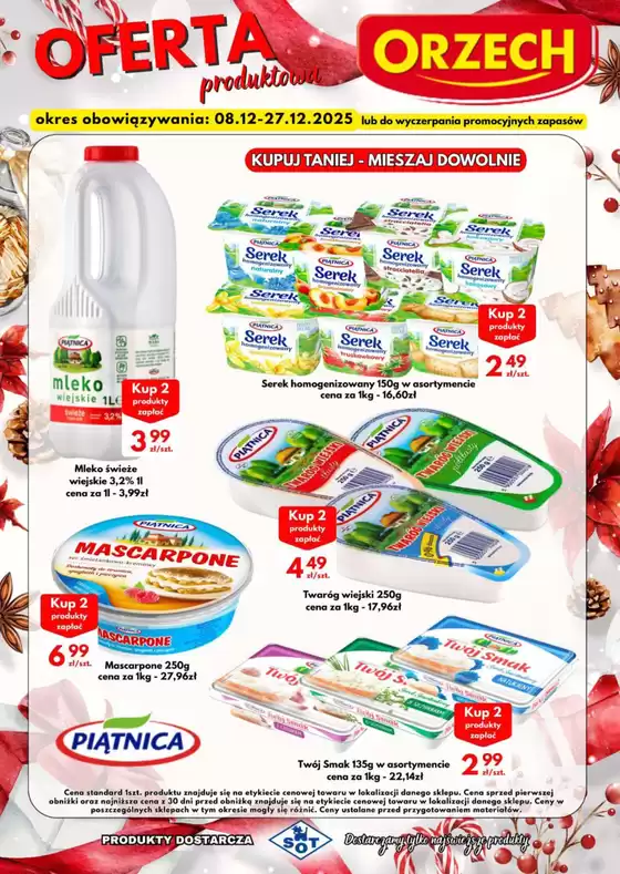 Katalog Orzech w: Bielsko-Biała | Aktualne oferty i promocje | 2025-12-08T00:00:00.000Z - 2025-12-27T00:00:00.000Z