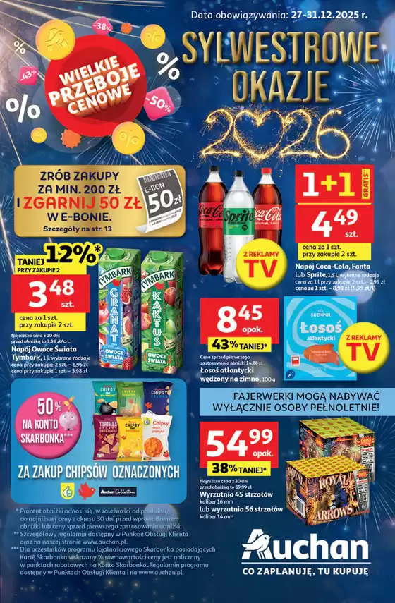 Katalog Auchan w: Bielsko-Biała | Gazetka Sylwestrowe Okazje | 2025-12-27T00:00:00.000Z - 2025-12-31T00:00:00.000Z