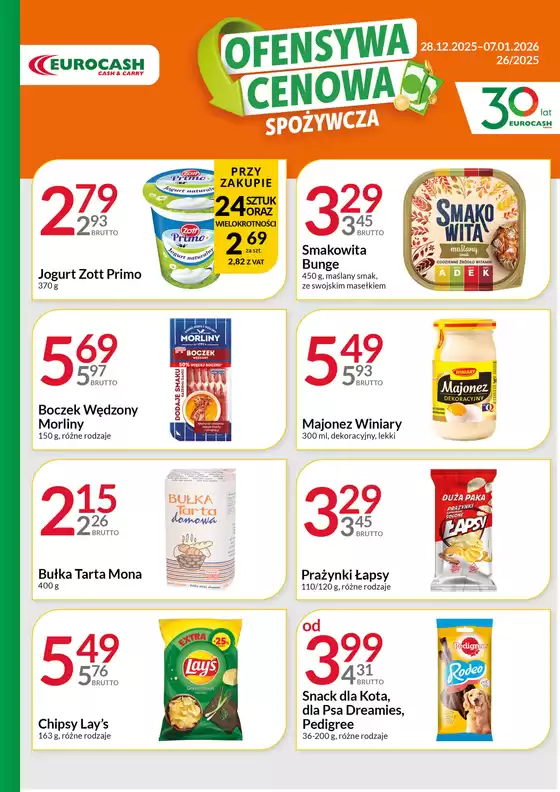Katalog Eurocash w: Wiązów | Ofensywa Spożywcza | 2025-12-28T00:00:00.000Z - 2026-01-07T00:00:00.000Z