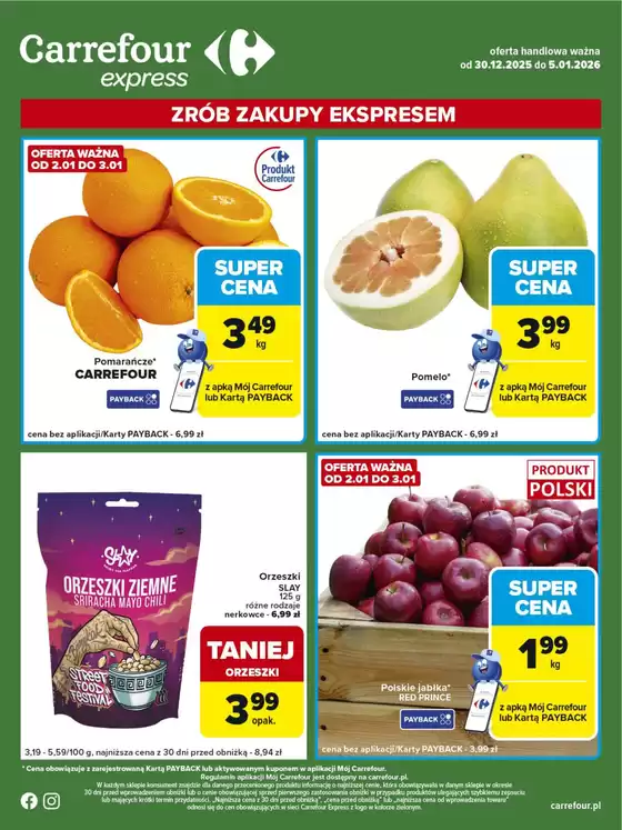 Katalog Carrefour Express w: Ostrowiec Świętokrzyski | Gazetka Express | 2025-12-29T00:00:00.000Z - 2026-01-05T00:00:00.000Z