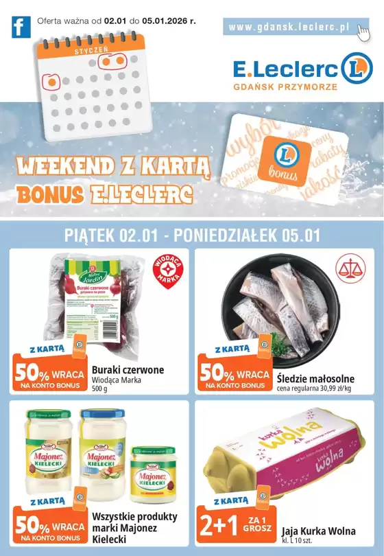 Katalog E.Leclerc w: Susz | Rabaty i promocje | 2026-01-02T00:00:00.000Z - 2026-01-05T00:00:00.000Z