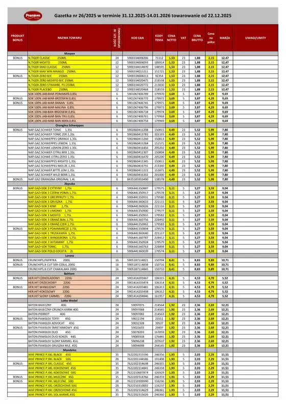 Katalog Nasz Sklep w: Brzeg | Atrakcyjne oferty specjalne dla wszystkich | 2025-12-31T00:00:00.000Z - 2026-01-14T00:00:00.000Z