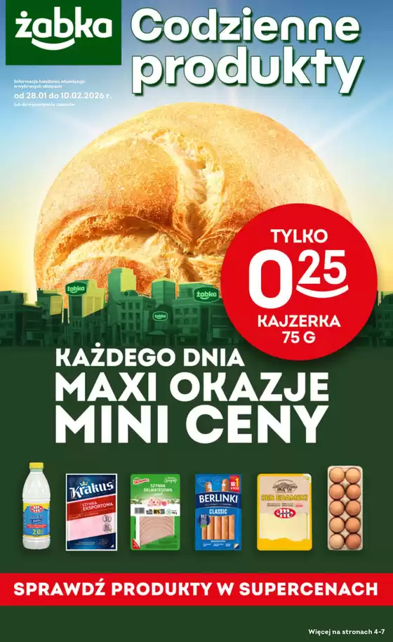 Katalog Żabka w: Zawichost | Nasze najlepsze oferty dla Ciebie | 2026-01-28T00:00:00.000Z - 2026-02-10T00:00:00.000Z