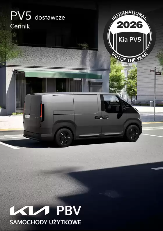 Katalog Kia w: Tarczyn | PV5 dostawcze Cennik | 2026-01-29T00:00:00.000Z - 2026-12-31T00:00:00.000Z