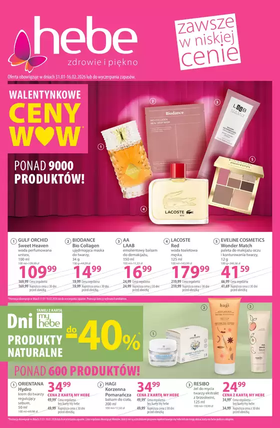 Katalog Hebe w: Czchów | Hebe gazetka | 2026-01-31T00:00:00.000Z - 2026-02-16T00:00:00.000Z