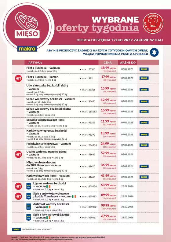 Katalog Makro w: Pyzdry | Ulotka mięso - wybrane oferty tygodnia | 2026-02-02T00:00:00.000Z - 2026-02-07T00:00:00.000Z