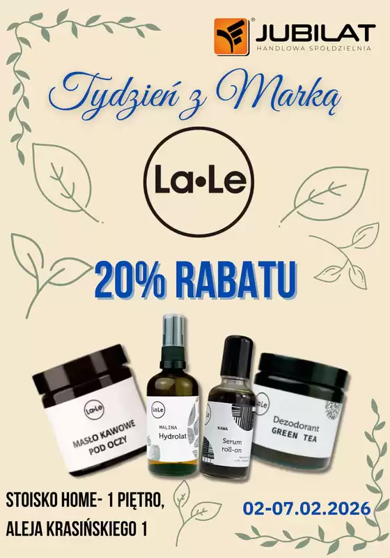 Katalog Jubilat w: Krzepice | Tydzień z Marką La-Le w Jubilacie!  | 2026-02-02T00:00:00.000Z - 2026-02-07T00:00:00.000Z