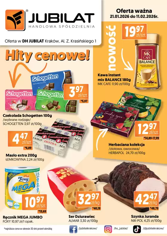 Katalog Jubilat w: Krzepice | Hity cenowe! | 2026-02-02T00:00:00.000Z - 2026-02-11T00:00:00.000Z