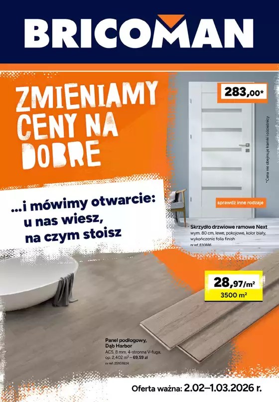 Katalog Bricoman w: Goczałkowice-Zdrój | Gazetka Bricoman | 2026-02-02T00:00:00.000Z - 2026-03-01T00:00:00.000Z