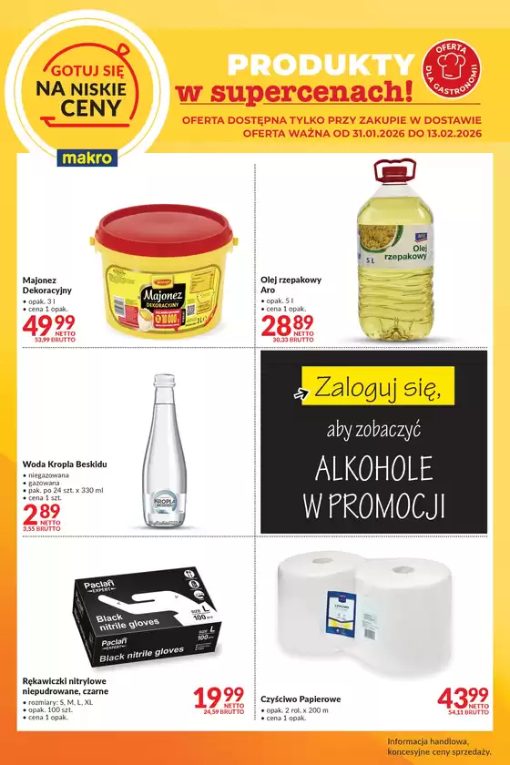 Katalog Makro w: Łaziska Górne | Ulotka Gotuj się na niskie ceny w dostawie | 2026-01-31T00:00:00.000Z - 2026-02-13T00:00:00.000Z