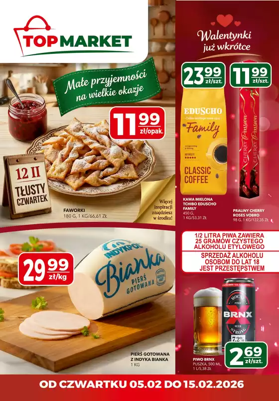 Katalog Polska Grupa Supermarketów w: Zator | Małe przyjemności na wielkie okazje | 2026-02-05T00:00:00.000Z - 2026-02-15T00:00:00.000Z