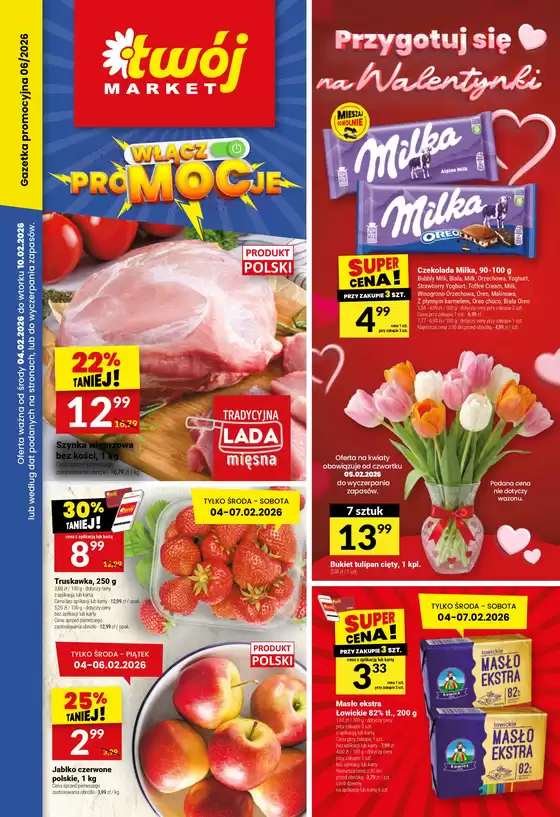 Katalog Twój Market w: Osieck | Oszczędzaj teraz dzięki naszym ofertom | 2026-02-04T00:00:00.000Z - 2026-02-10T00:00:00.000Z