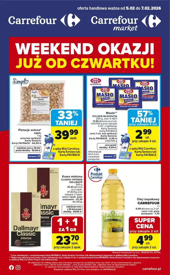 Katalog Carrefour w: Baćkowice | Gazetka Weekend okazji już od czwartku | 2026-02-04T00:00:00.000Z - 2026-02-07T00:00:00.000Z