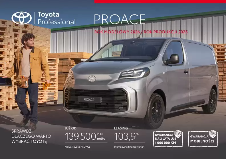 Katalog Toyota w: Skarszewy | Spec nowy proace my26 | 2025-01-01T00:00:00.000Z - 2026-12-31T00:00:00.000Z
