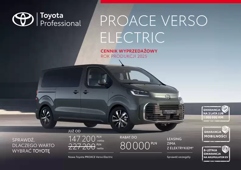 Katalog Toyota w: Skarszewy | Spec nowy proace verso ev | 2026-02-04T00:00:00.000Z - 2026-02-18T00:00:00.000Z