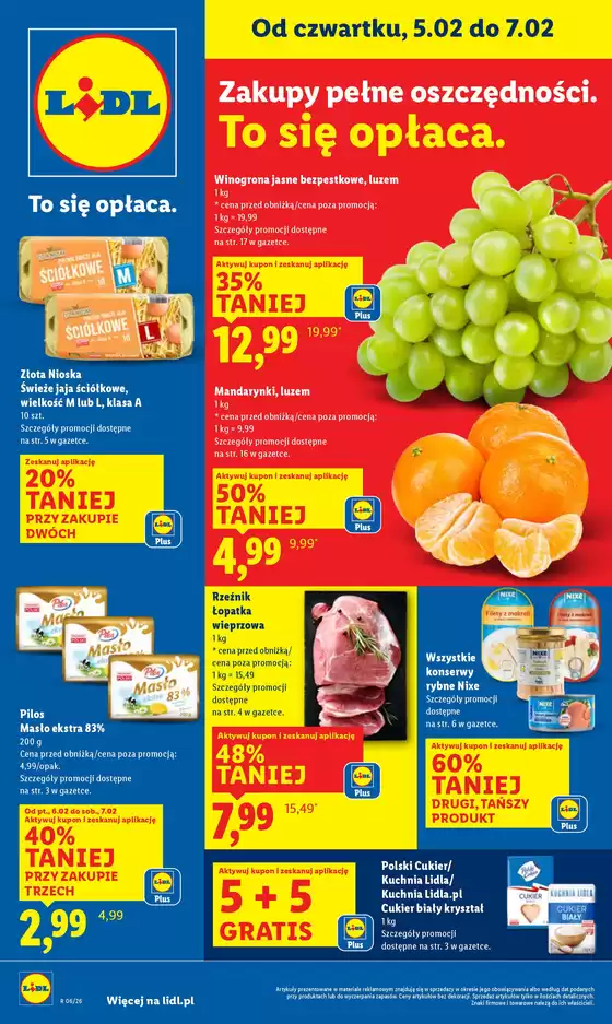 Katalog Lidl w: Baćkowice | GAZETKA OD 5.02 | 2026-02-05T00:00:00.000Z - 2026-02-07T00:00:00.000Z